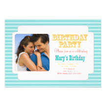Western Carnival - Personal Photo BDay Party BY Personalized Announcements