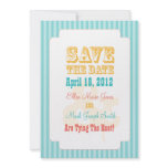 Western Carnival - Save The Date Blue Custom Invitations