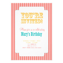 Western Carnival - You're Invited! - Coral & Yello