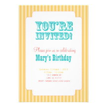 Western Carnival - You're Invited! - Yellow & Blue