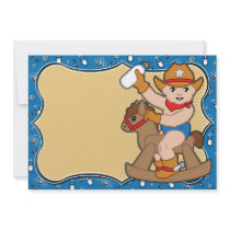 Western Cowboy Baby Shower Invitations