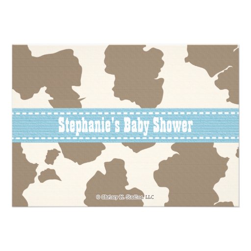 Western Cowboy Baby Shower Invitations
