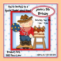 Western Cowboy Birthday Invitations Announcements invitations
