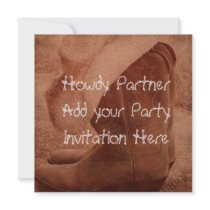 Western Cowboy Birthday Party Invitation