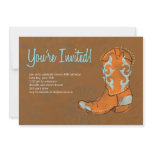 Western Cowboy Boot Invitation