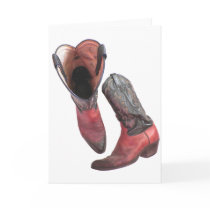 Western Cowboy Boots Cards