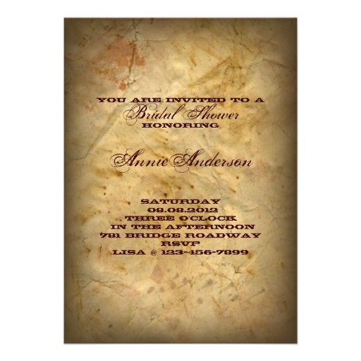 western  cowboy bridal shower photo invitation