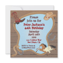 Western Cowboy Lasso Party Invitation