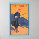 Western Cowgirl Hot Shot Print