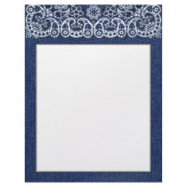 Western Denim and Bandana Letterhead stationary