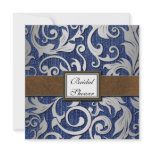 Western Denim & Leather Bridal Shower Invitations