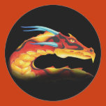 dragon, medieval, colorful, exotic, black, red,