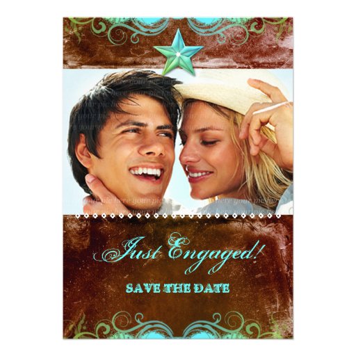 Western Engagement Announcement Blue Brown Star