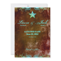 Western Engagement Announcement Blue Brown Star