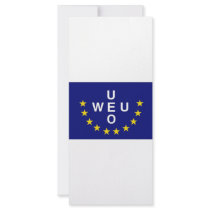 Western European Union Flag rack cards by All_Flags Western European Union Flag rack cards