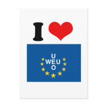 Western European Union postcards by flagshirts Western European Union postcards