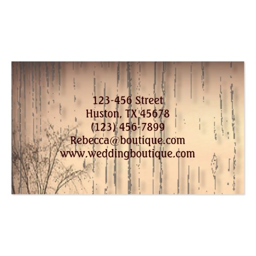 western farmhouse customizable country boutique business card template (back side)