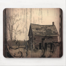 western farmhouse customizable country Wedding Mouse Pads