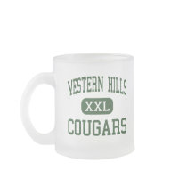 Western Hills - Cougars - High - Benbrook Texas mugs