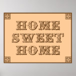 Western Home Sweet Home Posters