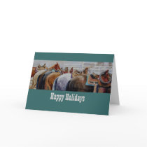 Western Horse Christmas Card