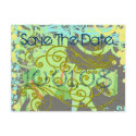 Western Horse With Swirls Save the Date Postcards