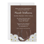 Western Horseshoes and Daisies Bridal Shower Invite