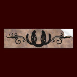 Western Horseshoes BUMPER STICKER bumper stickers