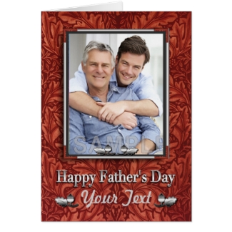 Western Leather Silver Father's Day Custom Photo