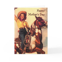 Western Mom Greeting Cards