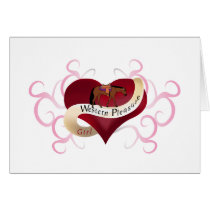 Western Pleasure Girl Greeting Cards