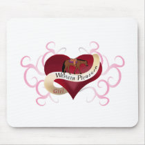 Western Pleasure Girl Mouse Pads