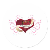 Western Pleasure Girl Stickers