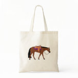 Western Pleasure Horse Canvas Bag