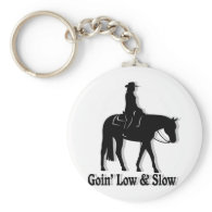 Western Pleasure Horse Low and Slow Keychains