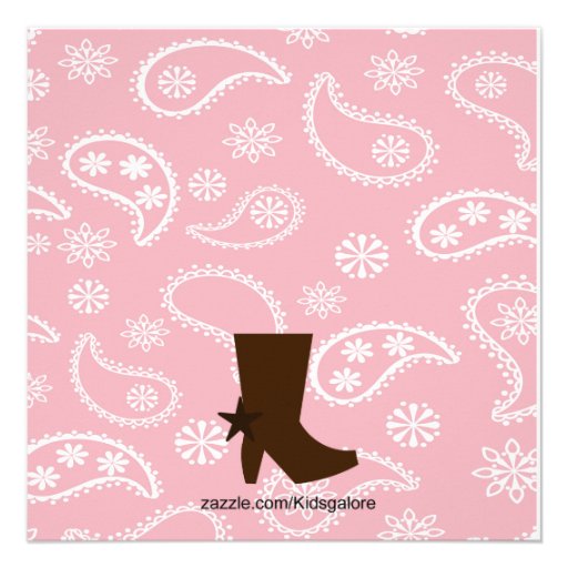 Western Pregnant Mama to Be Baby Shower Invitation