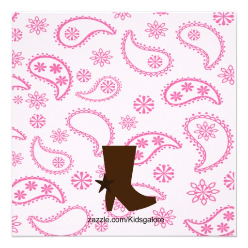 Western Prego Mama to Be Baby Shower Invitation
