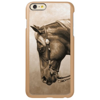 Western Ranch Horse Old Photo Sepia Incipio Feather® Shine iPhone 6 Plus Case