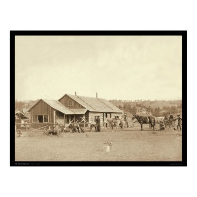 Western Ranch House SD 1888 Poster by lc_grabill