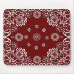 Western Red Bandana Mousepad