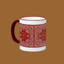 Western Red Bandana MUG or CUP