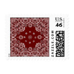 Western Red Bandana Postage Stamps