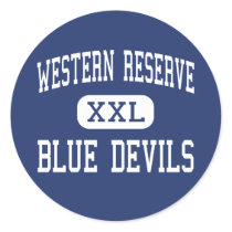 Western Reserve - Blue Devils - Berlin Center stickers by customteamsportswear Western Reserve - Blue Devils - Berlin Center stickers