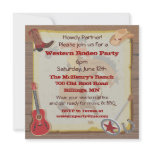 Western Rodeo Cowboy Party Invitation
