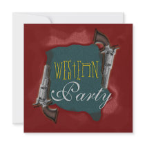 Western rodeo horse ranch party invitations