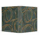 Western Rope Teal Green ~ Binder 1 Touch EZD Ring