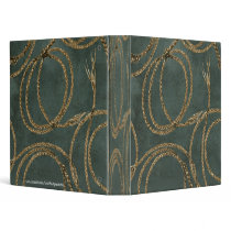 Western Rope Teal Green ~ Binder 1 Touch EZD Ring
