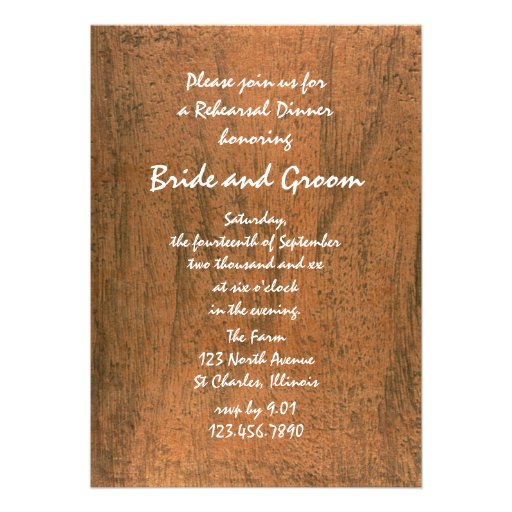 Western Saddle Country Rehearsal Dinner Invitation