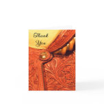 Western Saddle Country Thank You Note Card