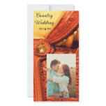 Western Saddle Country Wedding Save the Date Custom Photo Card